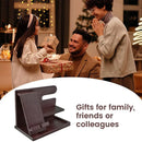 Solid Wood Multi function Desktop Phone Stand Durable Stable Non Slip Space Saving