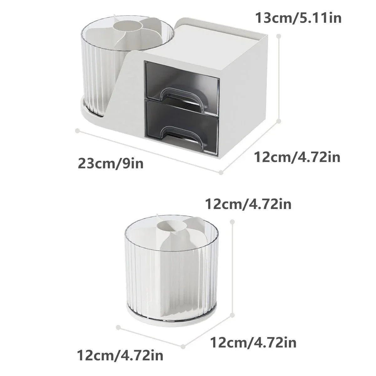 Desktop Storage Rotating Organizer Countertop Shelf Multifunctional Storage Rack