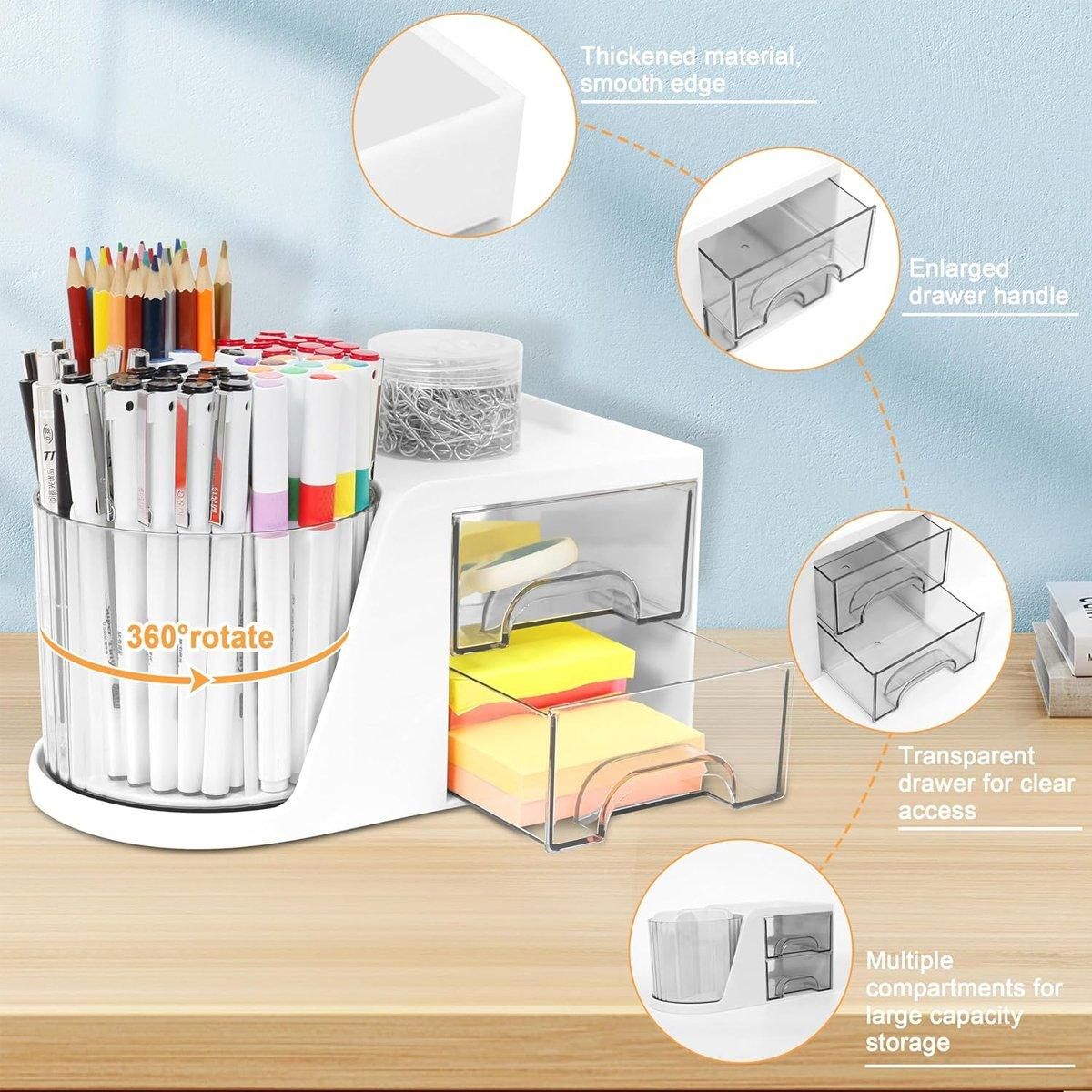 Desktop Storage Rotating Organizer Countertop Shelf Multifunctional Storage Rack