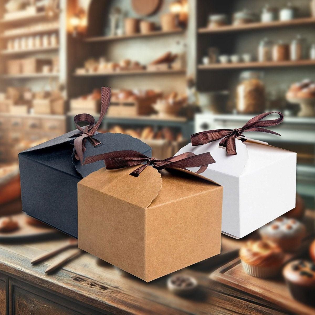 Premium Bakery Boxes: Elegant & Durable Cake Packaging - Multi-Color Options - Kraft