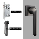 Room Door Lock Modern Style Black Bedroom Door Handle Interior Light Luxury
