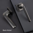 Room Door Lock Modern Style Black Bedroom Door Handle Interior Light Luxury