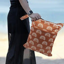 2PCS Cartoon Printed Diaper Bag Double Zipper Washable Storage Organizer - Fox Cone