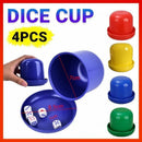 4PCS Dice Cup Set with Trays and Dice for Party Tabletop Board Games