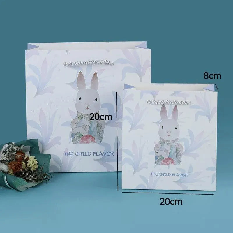 25x Creative Cartoon Animal Gift Bags Cute Birthday Party Favors Tote Paper Bags - Dinosaur-Paradise-25pcs-M