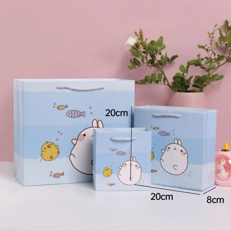 25x Creative Cartoon Animal Gift Bags Cute Birthday Party Favors Tote Paper Bags - Dinosaur-Paradise-25pcs-M