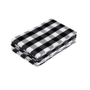 6PCS Checkered Kitchen Towels Dishwashing Cloths Cleaning Cloth Set for Home Use - Black