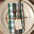 6PCS Checkered Kitchen Towels Dishwashing Cloths Cleaning Cloth Set for Home Use - Black