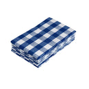 6PCS Checkered Kitchen Towels Dishwashing Cloths Cleaning Cloth Set for Home Use - Blue