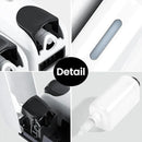 Hotel Wall Mounted Soap Dispenser Bathroom Shampoo Shower Gel Hand Soap Box - Black-Double
