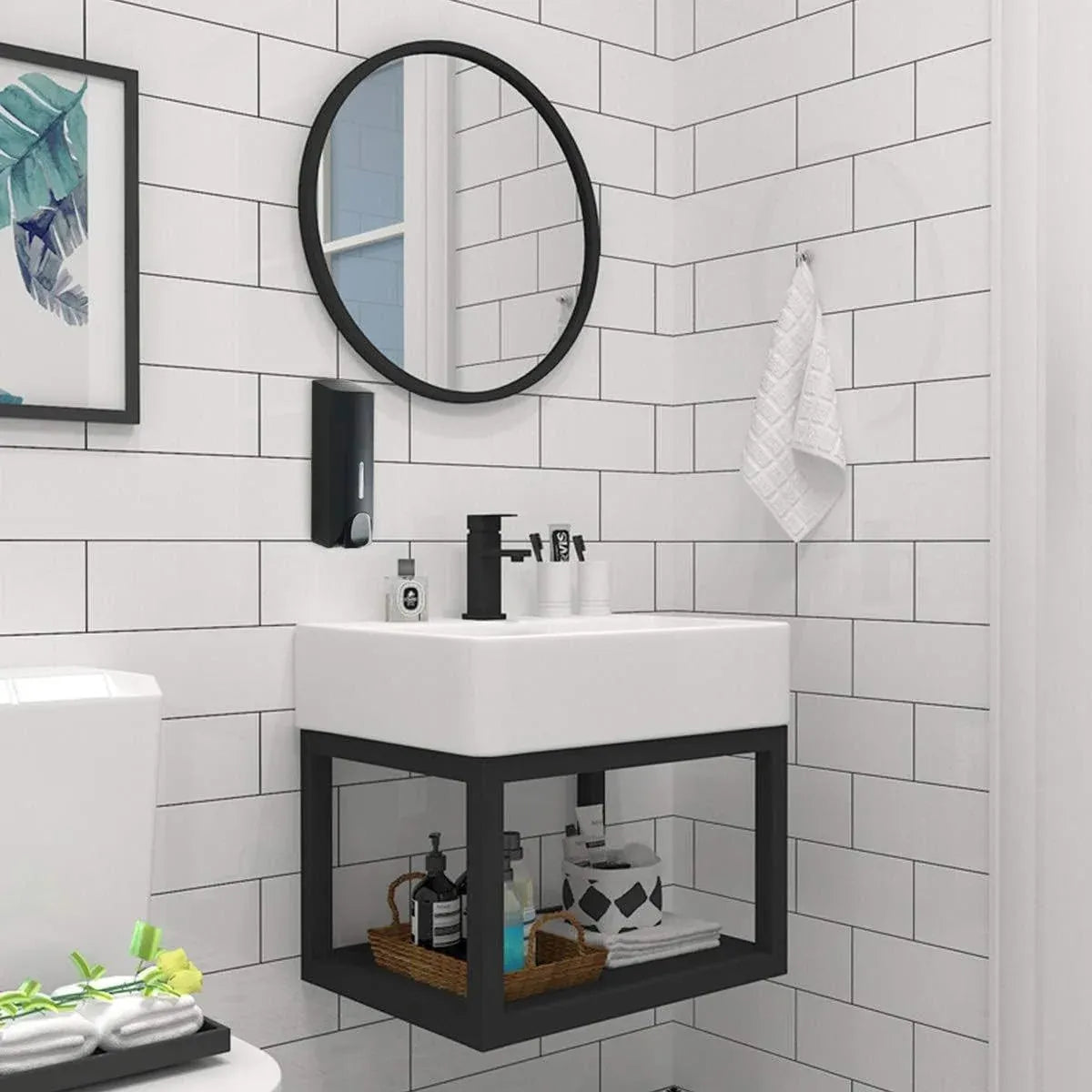 Hotel Wall Mounted Soap Dispenser Bathroom Shampoo Shower Gel Hand Soap Box - Black-Double
