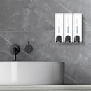 Hotel Wall Mounted Soap Dispenser Bathroom Shampoo Shower Gel Hand Soap Box - Black-Double
