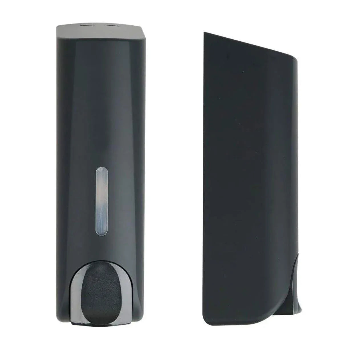 Hotel Wall Mounted Soap Dispenser Bathroom Shampoo Shower Gel Hand Soap Box - Black-Double