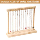 Solid Wood Necklace Jewelry Display Racks for Home Store Showcase Storage - 18 hooks