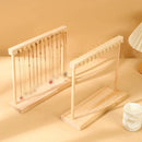 Solid Wood Necklace Jewelry Display Racks for Home Store Showcase Storage - 24 hooks