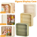 Wall Mounted Showcase Acrylic Figures Toys Display Case Dustproof Storage Box - Beige