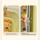 Wall Mounted Showcase Acrylic Figures Toys Display Case Dustproof Storage Box - Beige