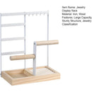 Jewelry Earring Bracelet Display Rack Jewellery Stand Necklace Organizer Holder - Black