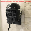 3D Skull Helmet Display Stand Wall Mounted Motorcycle Helmet Rack Holder Display