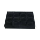 1-Piece Black Velvet Watch and Jewellery Display Tray