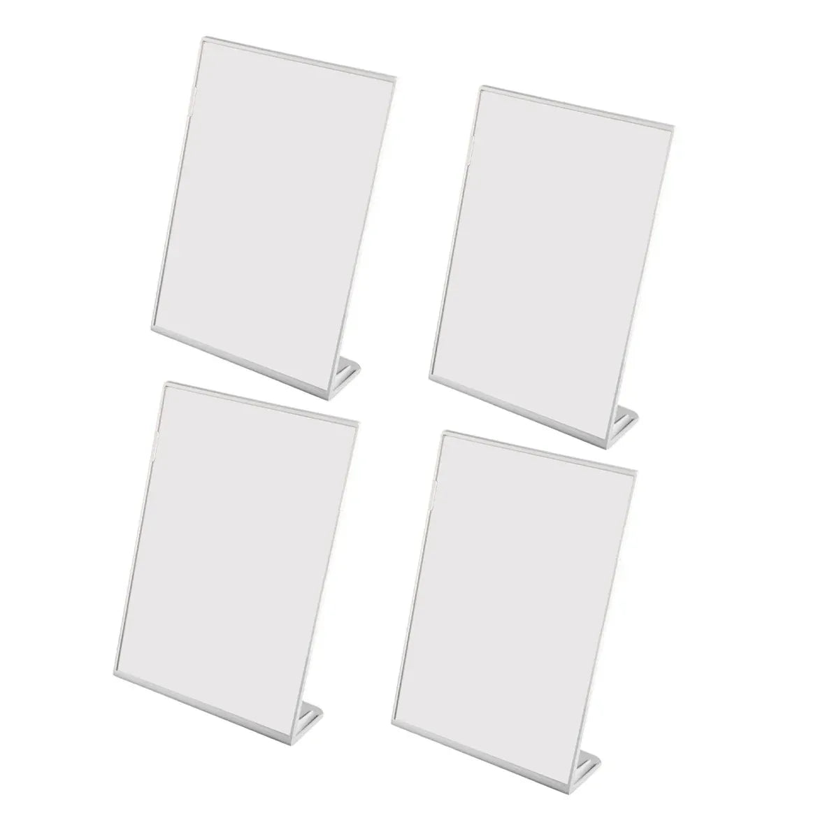 4PCS A4 Desktop Display Stand Holder 21.7x31cm Durable for Menu Price Sign Card