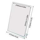 4PCS A4 Desktop Display Stand Holder 21.7x31cm Durable for Menu Price Sign Card