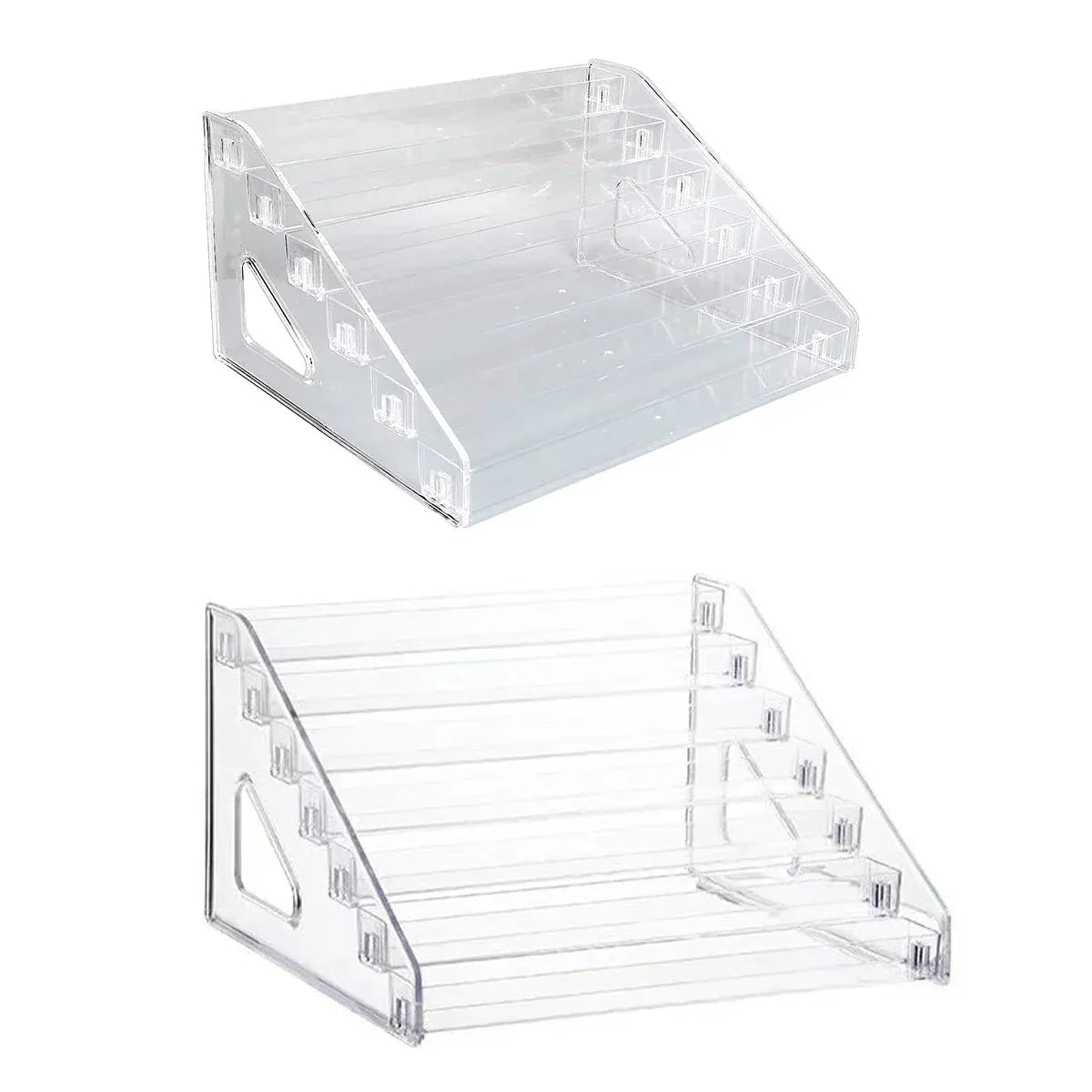 6/7 Layer Nail Polish Storage Box Multi Layer Clear Display Rack Organizer Stand - 6-Tier