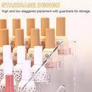 6/7 Layer Nail Polish Storage Box Multi Layer Clear Display Rack Organizer Stand - 6-Tier