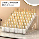 6/7 Layer Nail Polish Storage Box Multi Layer Clear Display Rack Organizer Stand - 6-Tier