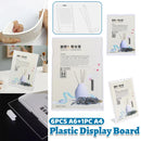 7PCS L-Shaped Table Plastic Display Board White Durable for Restaurant Hotel Use