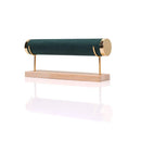 Wooden Bracelet Display Stand Single Tier Watch Bangle Holder Organizer Jewelry - Green