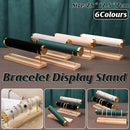 Wooden Bracelet Display Stand Single Tier Watch Bangle Holder Organizer Jewelry - Green