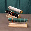 Wooden Bracelet Display Stand Single Tier Watch Bangle Holder Organizer Jewelry - Green