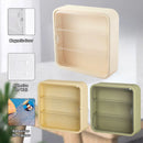 Wall Mounted Showcase Acrylic Figures Toys Display Case Dustproof Storage Box - Yellow