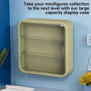 Wall Mounted Showcase Acrylic Figures Toys Display Case Dustproof Storage Box - Yellow