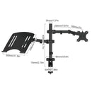 Rotating Computer Monitor Arm Laptop Stand Office Desk Mounting Holder Clamp