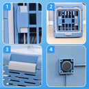 Foldable Pet Carrier Portable Dog Cat Travel Bag Cage House Kennel Case Blue