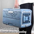 Foldable Pet Carrier Portable Dog Cat Travel Bag Cage House Kennel Case Blue