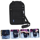 Multi-Functional Travel Passport Document Bag Protective Case Cover Holder - Black