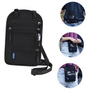Multi-Functional Travel Passport Document Bag Protective Case Cover Holder - Black