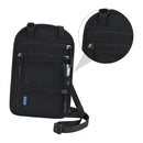 Multi-Functional Travel Passport Document Bag Protective Case Cover Holder - Black