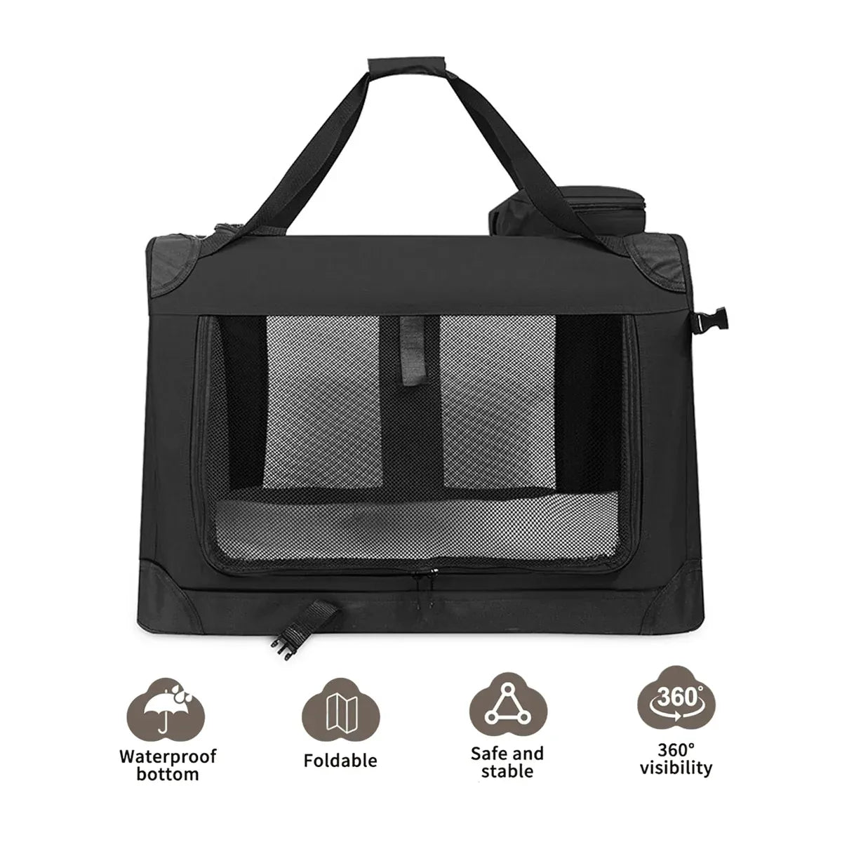 Foldable Pet Carrier Soft Crate Dog Cat Travel Kennel Portable Cage Large Size