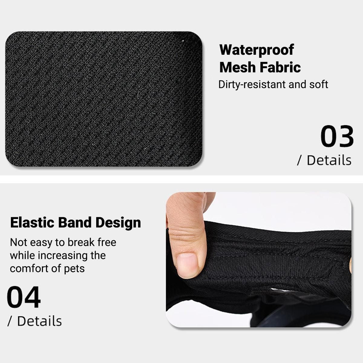 Dog Pet Portable Poop Collection Pants Outing Physiological Pants with Poop Bag - M