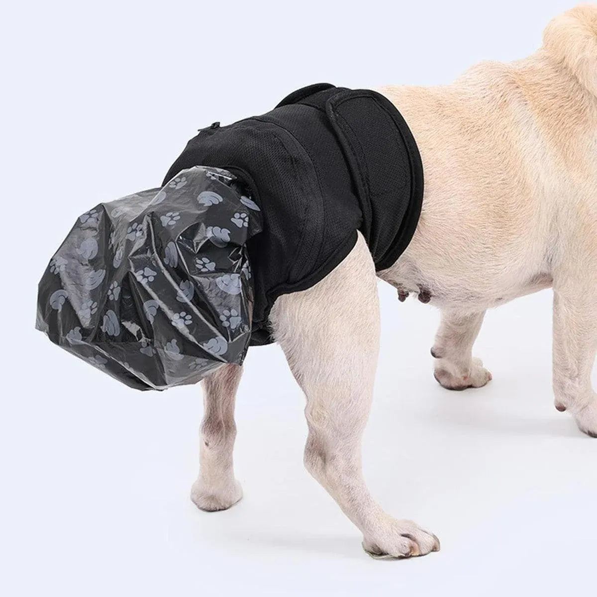 Dog Pet Portable Poop Collection Pants Outing Physiological Pants with Poop Bag - M