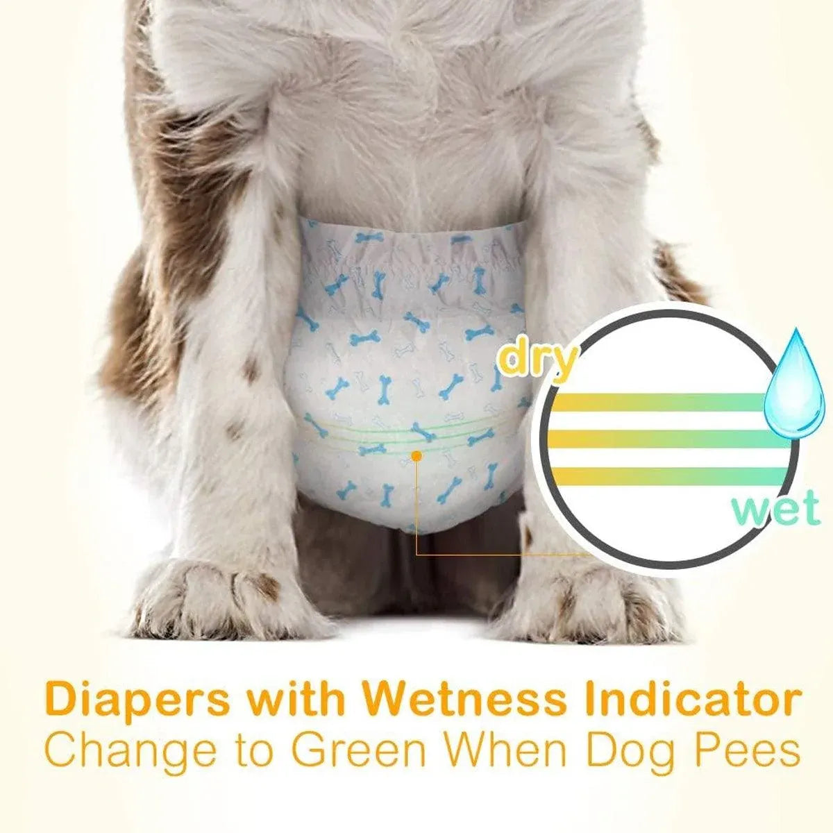 Male Dog Diapers Physiological Pants for Dogs Leakproof Diaper Pants Male Pets - S-12PCS