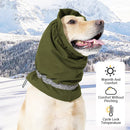 Winter Dog Head Cover Dog Scarf Set Cold Proof Warm Soft for Dogs Outdoor Use - L