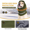 Winter Dog Head Cover Dog Scarf Set Cold Proof Warm Soft for Dogs Outdoor Use - M