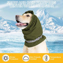 Winter Dog Head Cover Dog Scarf Set Cold Proof Warm Soft for Dogs Outdoor Use - M