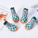 4pcs Breathable Mesh Dog Shoes Small Pets Puppy Paw Protection Summer Boots - Pink-4