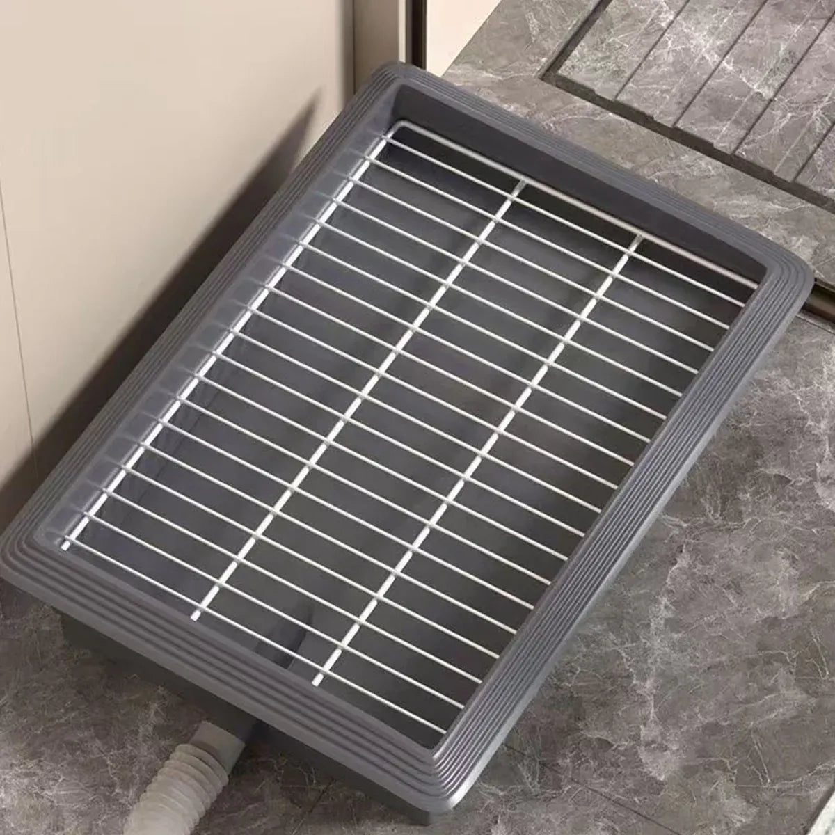 Indoor Flushing Dog Toilet Potty Training Tray Detachable for Small Medium Dogs